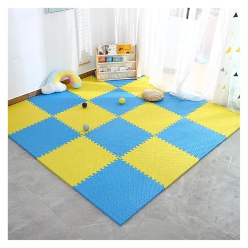 Puzzlematte 16 Stück Eva-Schaum-Teppich, Bodenmatte for Kinder, Dicke Kinderspielmatte, perfekt for Kleinkinderzimmer, Spielbereich und Übungen(TD1052-K-O,16PCS) von JMORCO