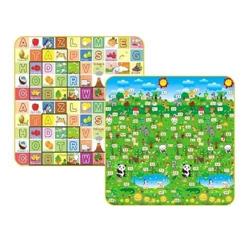 Puzzlematte Krabbel-Spielmatten for Kinder, dick, faltbar, Spielmatte for Kinder, Sicherheitsmatte, Kinderteppich, Spielmatte, Dicke zur Auswahl(Red,180x120x1cm) von JMORCO