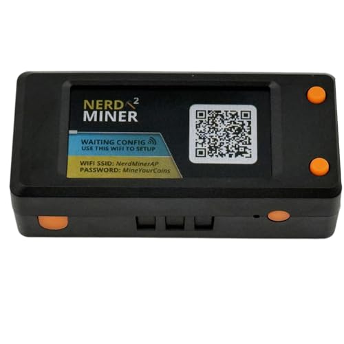 JNJOOD Nerdminer V2 BTC Solo Lotterie Miner 78KH/S mit LCD-Display BTC-Miner ASIC-Mining Bitcoin BTC-Miner Silent Miner von JNJOOD