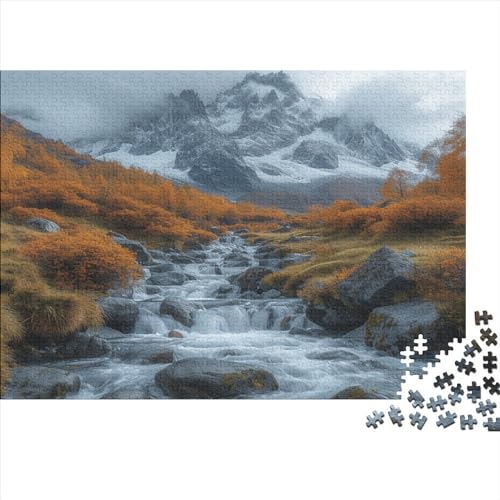 Alaska Puzzles 1000 Teile Alaska USA Erwachsene Geburtstag Moderne Wohnkultur Family Challenging Spiele Lernspiel Stress Relief Toy 1000pcs (75x50cm) von JNLWJFFF