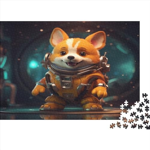 Astronaut Hund 1000 Teile Krawatter Erwachsene Puzzles Familie Challenging Games EduKatzenional Game Wohnkultur Geburtstag Stress Relief 300pcs (40x28cm) von JNLWJFFF