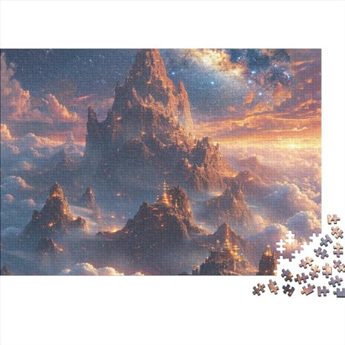 Berg 1000 Teile Top Puzzle Für Erwachsene Family Challenging Spiele Lernspiel Wohnkultur Geburtstag Entspannung Und Intelligenz 1000pcs (75x50cm) von JNLWJFFF