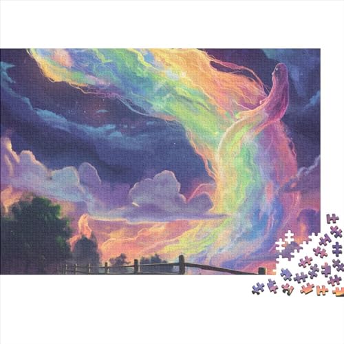 Fantastische Illustrationen Erwachsene Puzzles 1000 Teile Landschaftsgärtnerei Lernspiel Geburtstag Family Challenging Spiele Home Decor Stress Relief Toy 1000pcs (75x50cm) von JNLWJFFF