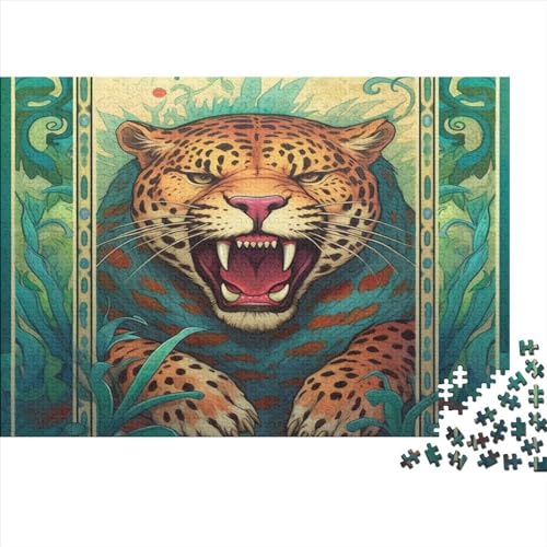 Gepard 1000 Teile Krawatter Erwachsene Puzzle Familie Challenging Games Geburtstag Home Decor Lernspiel Entspannung Und Intelligenz 300pcs (40x28cm) von JNLWJFFF