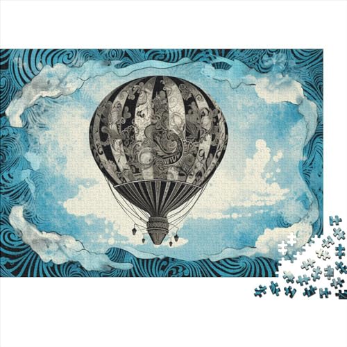 Heißluftballon Puzzle Erwachsene 1000 Teile Gemusterte Luftballons Wohnkultur Lernspiel Familie Challenging Games Geburtstag Entspannung Und Intelligenz 1000pcs (75x50cm) von JNLWJFFF