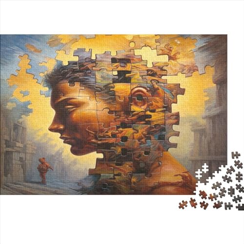 Jigsaw-Puzzle Puzzles 1000 Teile Kunst Gemälde Für Erwachsene EduKatzenional Game Moderne Wohnkultur Familie Challenging Games Geburtstag Stress Relief 300pcs (40x28cm) von JNLWJFFF