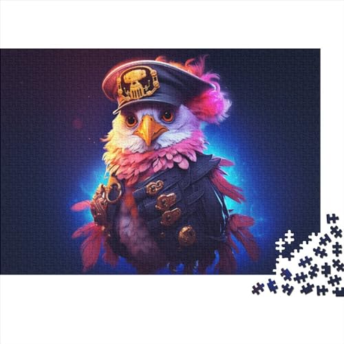 Kapitän Eule Erwachsene 1000 Teile Zeichentrickfilm Eule Puzzles Geburtstag Lernspiel Home Decor Familie Challenging Games Entspannung Und Intelligenz 300pcs (40x28cm) von JNLWJFFF