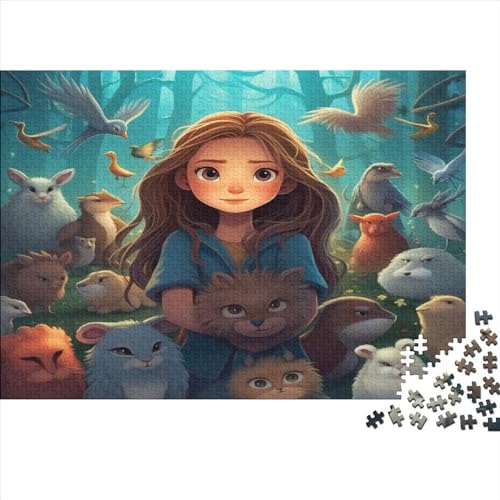 Krawatter Puzzle 1000 Teile Anime-Mädchen Erwachsene Lernspiel Wohnkultur Geburtstag Geschicklichkeitsspiel Für Die Ganze Familie Stress Relief 300pcs (40x28cm) von JNLWJFFF