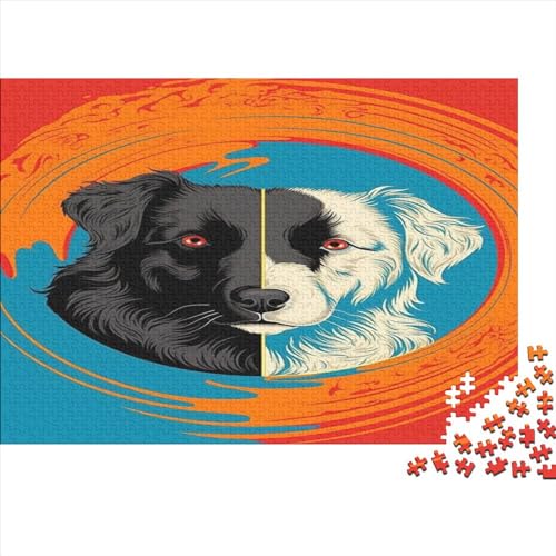 SchKriegzer Hund Für Erwachsene Puzzles 1000 Teile Weißer Hund Familie Challenging Games Lernspiel Home Decor Geburtstag Stress Relief 300pcs (40x28cm) von JNLWJFFF