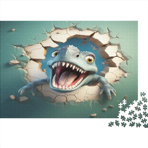 Zeichentrickfilm Dinosaurier Puzzle Für Erwachsene 1000 Teile Krawatter Family Challenging Spiele Lernspiel Moderne Wohnkultur Geburtstag Stress Relief 1000pcs (75x50cm) von JNLWJFFF