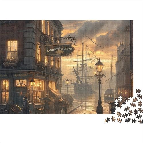 Zonierung Erwachsene Puzzles 1000 Teile Kleine Stadt Lernspiel Geburtstag Family Challenging Spiele Home Decor Stress Relief Toy 300pcs (40x28cm) von JNLWJFFF