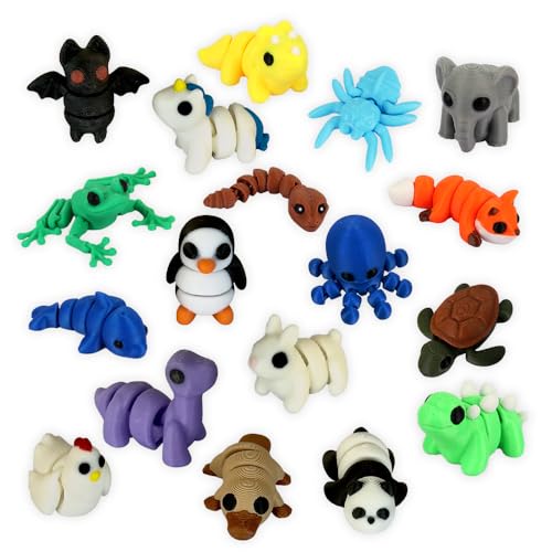 JOAASU 18 Stück Mini 3D Gedruckte Tiere Spielzeug, Minis Tierfiguren, Mini 3D Gedruckte Tierfiguren, Tiere Figuren Set, Überraschung Tieres Spielzeug für Ostern, Kindertag, Geburtstag JOAASU 18 Stück Mini 3D Gedruckte Tiere Spielzeug, Minis Tierfiguren, Mini 3D Gedruckte Tierfiguren, Tiere Figuren Set, Überraschung Tieres Spielzeug für Ostern, Kindertag, Geburtstag von JOAASU