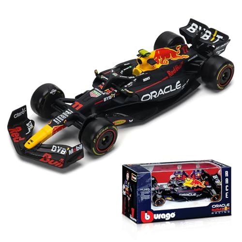 JODIYAAH Bburago 1:43 2023 F1 Red Bull RB19 11# Sergio Perez Ferrari Mercedes Formel Racing Legierung Auto Druckguss Modell (RB19 11#) von JODIYAAH