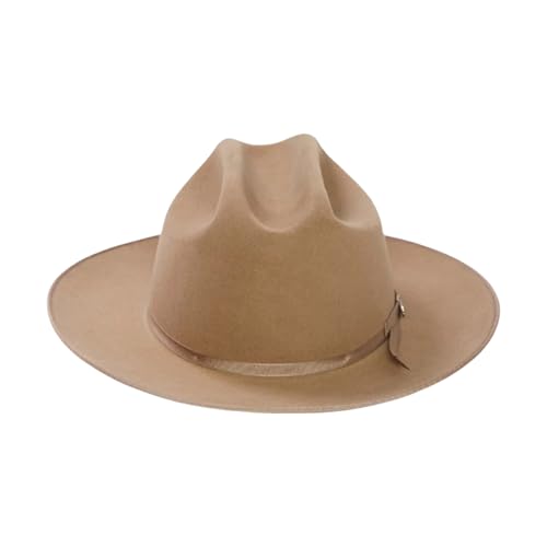 JOERBABU Cowboyhut, Wolle, Homburg, Panamahut, exotischer Hut für Damen, Herren, Foto-Requisiten, Westernhut, für Männer und Frauen, Unisex, Kopfbedeckung von JOERBABU