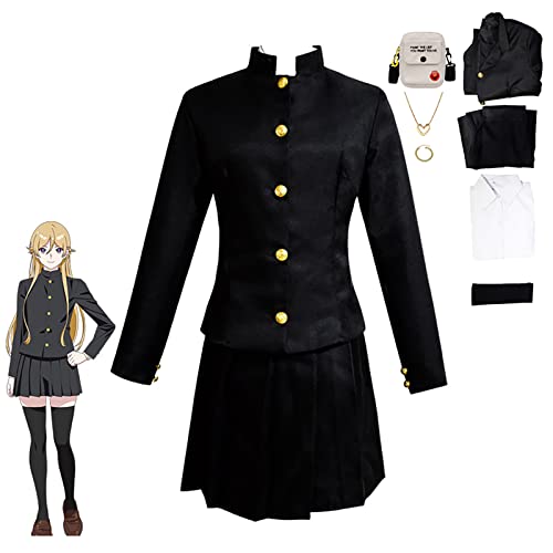 JOHLCR Anime Blue Period Ayukawa RyūJi Cosplay Kostüm Uniform Outfits Kostüm für Erwachsene 7 SäTze Aller Requisiten Geeignet für Bühnenspiele, Geschenke, Cosplay-Liebhaber, Comics Expo (Schwarz, L) von JOHLCR