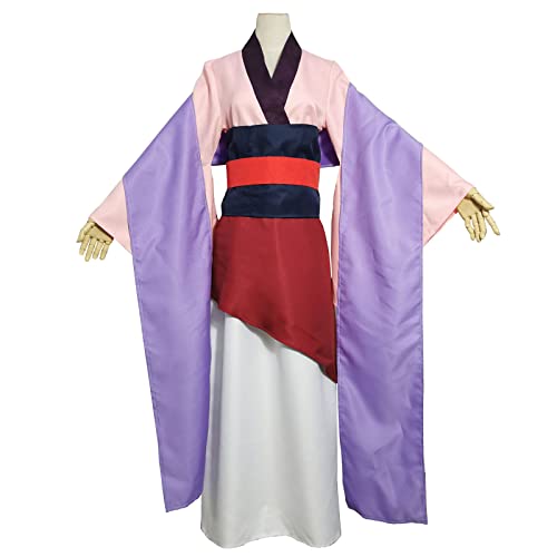 JOHLCR Anime Cosplay Kostüm Mulan Outfits Kostüm für Halloween Karneval Karneval Faschingsparty Verkleiden Sich Geeignet für Bühnenspiele, Geschenke, Cosplay-Liebhaber, Comics Expo (S, Rosa) von JOHLCR