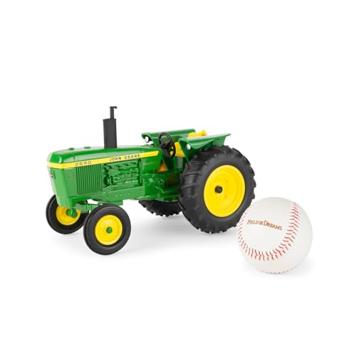 JOHN DEERE Special Edition Field of Dreams Traktor - Maßstab 1:16 - Enthält Baseball mit offiziellem Field of Dreams Logo - Spielzeugtraktoren und Baseball-Geschenke - Sammlerstück Bauernhofspielzeug von JOHN DEERE