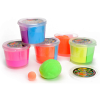 JOHNTOY 24162 Funtoy Bouncing Putty Hüpfknete in Neonfarben, sortiert von JOHNTOY