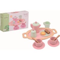 JOHNTOY 80038 Jouéco® - Tee Set aus Holz, 15-teilig von JOHNTOY