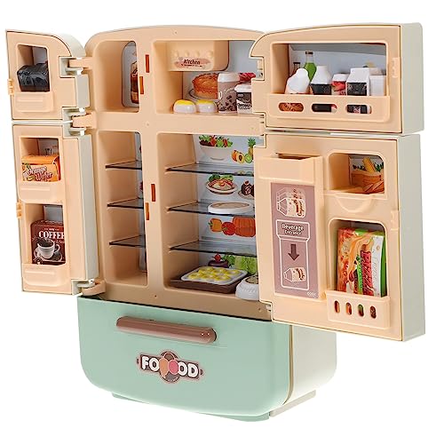 1 Satz Küchensimulation Kühlschrank Puppenhaus Kühlschrank Mini-Spielzeug Kühlschrank Für Kinder Mikro Miniaturlebensmittel Realistisch Mini- -Serie 3 Diner Mini-Essen Plastik JOINPAYA von JOINPAYA