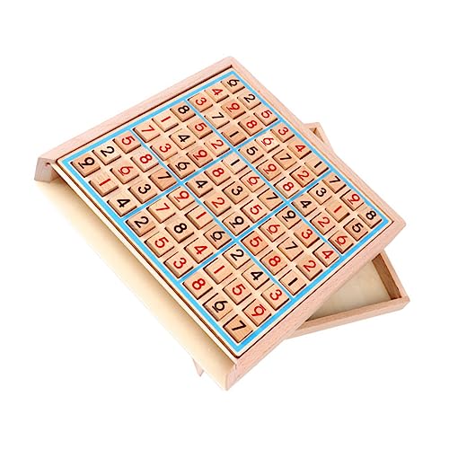 1 Satz Sudoku aus Holz lernspiele intelligenzspielzeug für Mathe Selbstentdeckung Mathe-Sudoku- Sudoku- für hölzern JOINPAYA von JOINPAYA