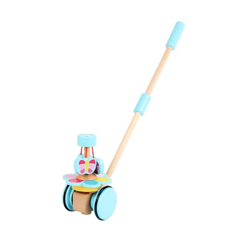 1Stk Kinderwagen für Kleinkinder Kinderspielzeug Trolley-Spielzeug pädagogisches Spielzeug Wagen Spielzeug Lauflernspielzeug Wagen aus Holz Cartoon-Warenkorb-Spielzeug hölzern JOINPAYA von JOINPAYA