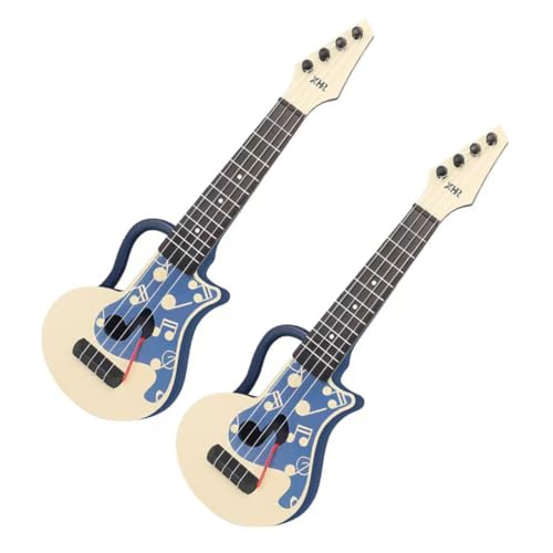 JOINPAYA Ukulele für Jungen und Mädchen Gitarrenspielzeug Übungs-Ukulele für Anfänger für Jungen und Mädchen und 2-teiliges Pädagogisches Musikinstrument- von JOINPAYA