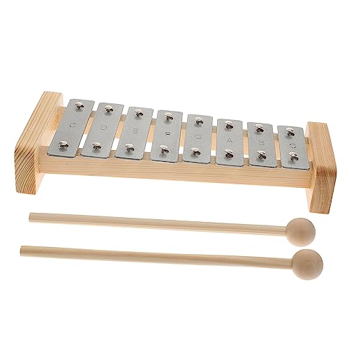 JOINPAYA Klanghölzer Kinder 8 Ton Grundfarben Aluminiumplattenklavier Für Musik Klavier Schlaginstrument Frühe Musikausbildung Xylophon Musikklavier Aus Holz Instrumente Kinder von JOINPAYA