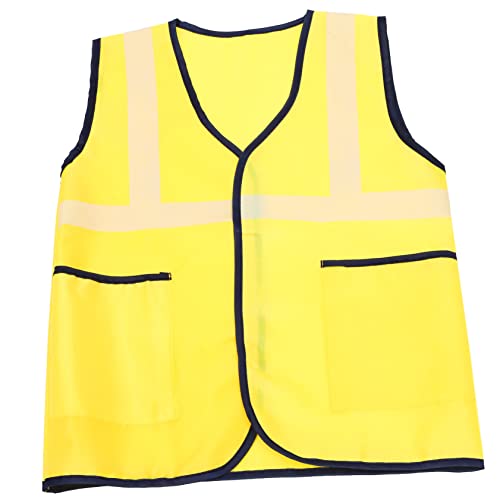 Arbeitskleidung für Kinder Kleid für Kinder Kinderbedarf Kinderanzüge halloweenkostüme für Kinder Halloween Kleider für Kinder Schutzhelm für Kinder BAU verkleiden Stoff Yellow JOINPAYA von JOINPAYA