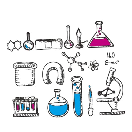 JOINPAYA 1 Blatt Laboraufkleber Aufkleber für Power-Kit Chemie Aufkleber Wissenschafts Sticker wasserflasche Aufkleber zum Thema Bildung Science-Party- PVC von JOINPAYA