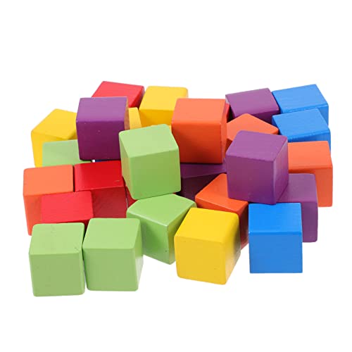 JOINPAYA 1 Farbige Blöcke Würfelblock Puzzle-Spielzeug Rätsel Für Puzzle Für Kleinkinder Bauspielzeug Bunte Bausteine -baustein Geometrie-Puzzle Würfel Bauen Colorful Holz von JOINPAYA