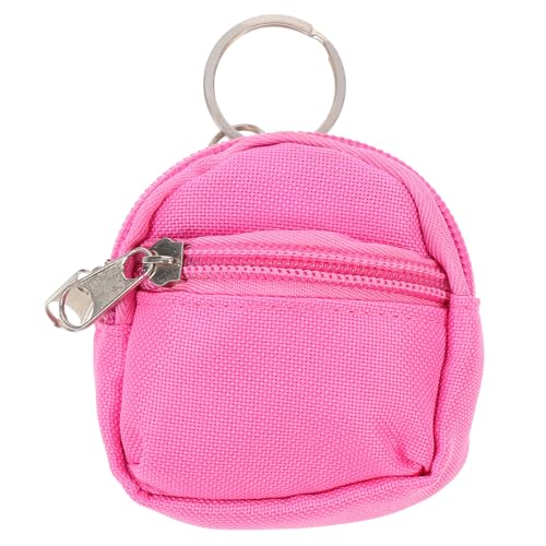 JOINPAYA 1 STK Puppenhaus-Schultasche Puppenessen Plüsch Wickeltasche puppenstubenzubehör Mini schultüte Mini- -Schultasche Mini-Hausschultasche aus Stoff Segeltuch Rosa von JOINPAYA