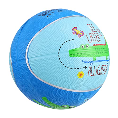 JOINPAYA 1 STK der Ball Spielzeug für Kinder kinderspielzeug Basketbal outdor Spielzeug funnytoys zwillengummi Kindersportball Kleinkindspielzeug Cartoon-Gummiball Gummiball für Kinder Blue von JOINPAYA