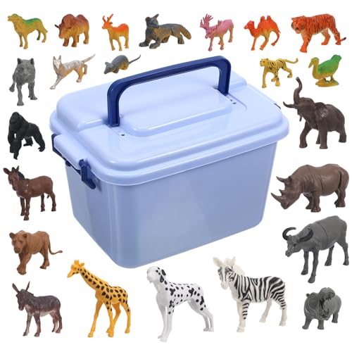 JOINPAYA 1 Satz 58 Stück Tierspielzeug Aus Kunststoff Modell Für Zootiere Tiermodellspielzeug Tiere Modell Kindertiere Interessante Tierspielzeuge Mini-Tiere-Modell von JOINPAYA