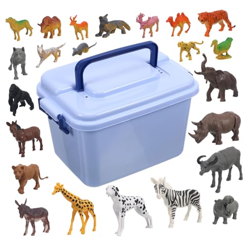 JOINPAYA 1 Satz 58 Stück Tierspielzeug Aus Kunststoff Tiere Für Kinder Tierfiguren Tiermodell Mini Tierisches Spielzeug Kuchen Spielzeug Kinderspielzeug Für Jungen Zoo-modelltiere von JOINPAYA