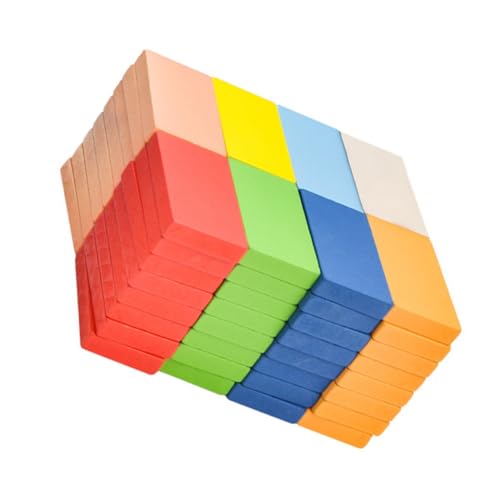 JOINPAYA 1 Satz 80 Stück Domino Rennkachelspiel Spielzeug Für Frühe Bildung Puzzle-Spielzeug Bausteine Interessantes Kinderspielzeug Kind Blockiert Spielzeug Hölzern von JOINPAYA