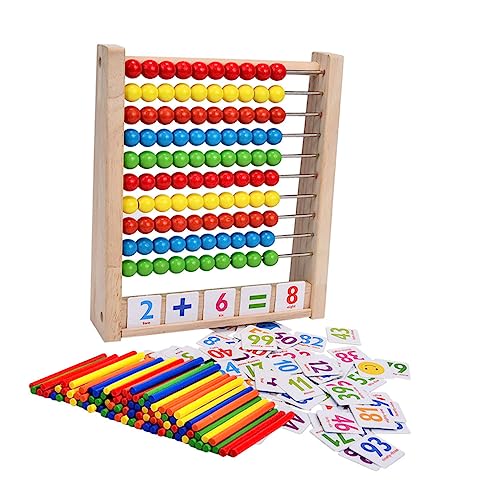 JOINPAYA 1 Set Abacus Lernspielzeug Für Mathe Lernwerkzeuge Für Das Rechnen 100 Rechenstäbchen Für Die Grundschule Ideal Für Mathematikunterricht Und Spielerisches Lernen von JOINPAYA