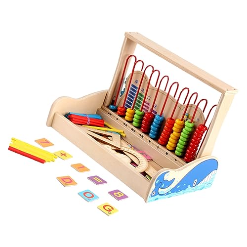 JOINPAYA 1 Satz Abakusständer Spielzeug Für Kinder Mathe Jungenspielzeug Zahlen Zählen Perlen Abacus Klassisches Zählwerkzeug Lernentwicklungsspielzeug Abakus-Rahmen Colorful Hölzern von JOINPAYA