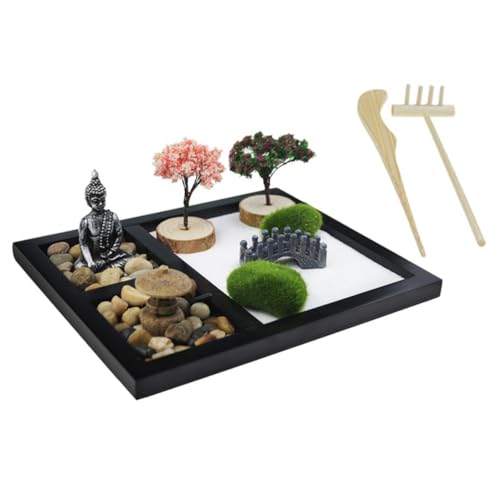 JOINPAYA 1 Satz Accessoires Für Die Hausdekoration Chakra- Accessoires Für Die Gartendekoration Japanisch Meditationszubehör Gartenzubehör Heimzubehör Mini Tischplatte Anlage MDF von JOINPAYA