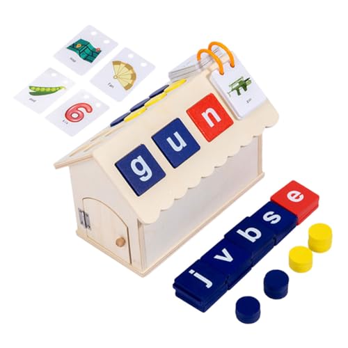 JOINPAYA Holz Alphabet Kabine Kinder Spielzeug Kleinkinder Lernen Spielzeug Set Passenden Brief Spiel Spielzeug von JOINPAYA