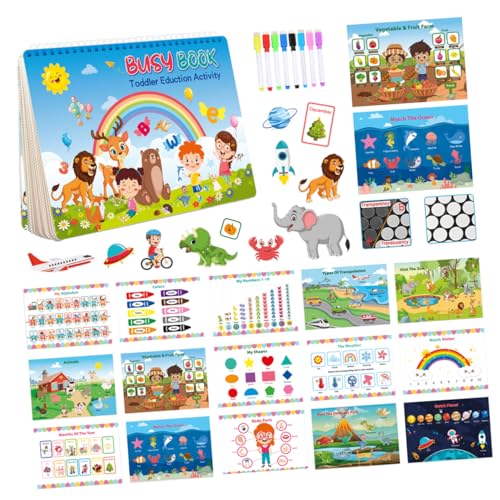 JOINPAYA 1 Satz Aufklärungs-ruhebuch Aufkleber Für Kinder Lehrbuch Lustiges Kind Kinderspielzeug Lustige Abziehbilder Aufkleberbuch Stickerbuch Selber Machen Kognitions-stickerbuch Papier von JOINPAYA