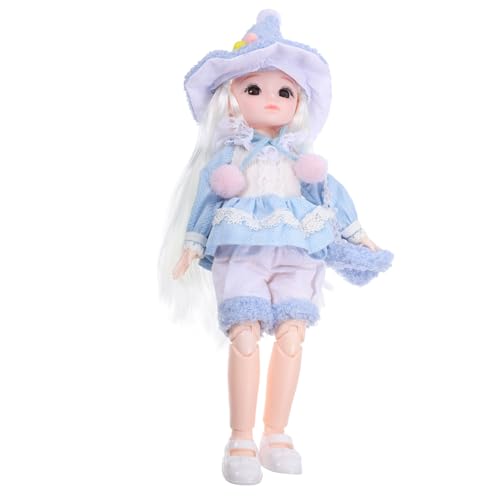 JOINPAYA 1 Satz BJD-Gelenkpuppe Modepuppe BJD Puppen Babys Puppen Babypuppe Puppenkleidung Süße Puppe Mini-Bjd-Puppe lebendige Puppe Samt Sky-Blue von JOINPAYA