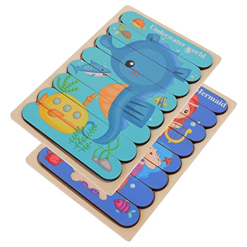 JOINPAYA 1 Satz Barpuzzle Für Kinder Pädagogisches Puzzlespielzeug Montessori-Spielzeug Für 2-jährige Puzzle-Spielzeug Für Kinder Spielzeug Für Kinder Im Vorschulalter Kleinkind Rätsel Holz von JOINPAYA