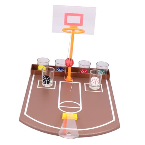 JOINPAYA 1 Satz Barzubehör Spielzeug gruppenspiele kucheltier lustig witzige Spiele b Toys Finger-Basketballspiel Mini-Schnapsgläser Indoor-Basketbälle Fingerschießspiel Bambus von JOINPAYA