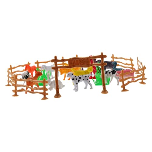 JOINPAYA 1 Satz Bauernhoftier-Modellset bauernhoftiere Figuren bauernhofspielzeug Mini-Farm Miniatur-Bauernhof-Spielzeug Mini-Tierfiguren Miniaturmodell Spielzeug Plastik von JOINPAYA