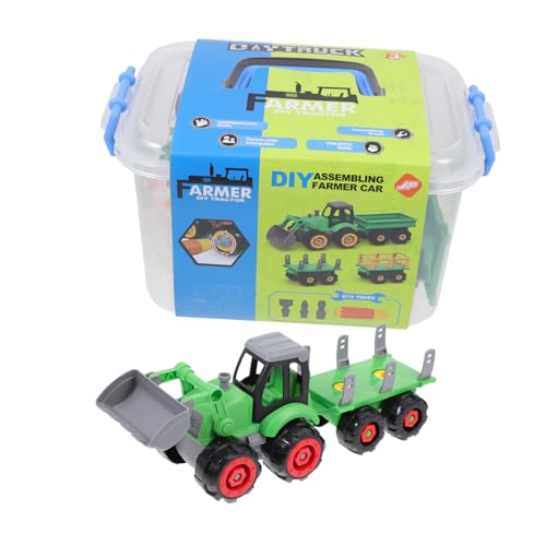 JOINPAYA 1 Satz Bauernwagen-Set Autospielzeug für Kinder Trägheitsspielzeug für Kinderfahrzeuge Früherziehungsspielzeug Kinderauto Spielzeug Fahrzeugmodell Spielzeug Plastik Green von JOINPAYA