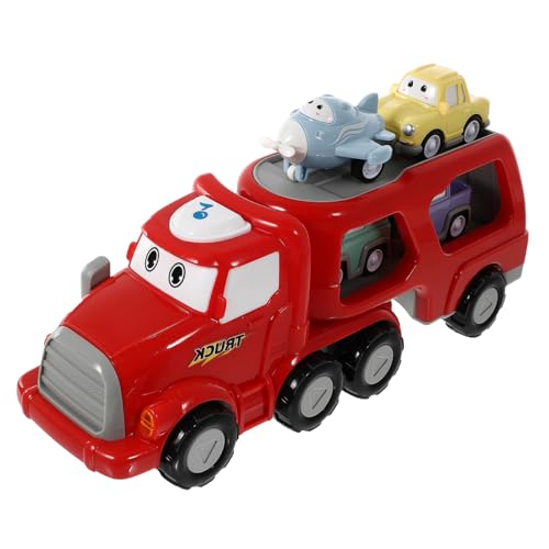 JOINPAYA 1 Satz Baufahrzeug Spielzeug Kinderauto Sammlerfahrzeuge Musikalisches Spielzeug Autos Für Kinder Auto Für Kinder Mini-LKW-modellauto Kinderspielzeug Mini-Spielzeug Rot Plastik von JOINPAYA