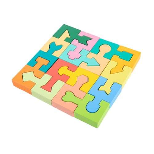 JOINPAYA 1 Satz Bausteine ​​Puzzle Kinder rätsel Sortierer für Babyformen Denksportblock Spielzeug für Kinder jucarii pentru copii Bildungsspielzeug formpassendes Spielzeug Holz von JOINPAYA