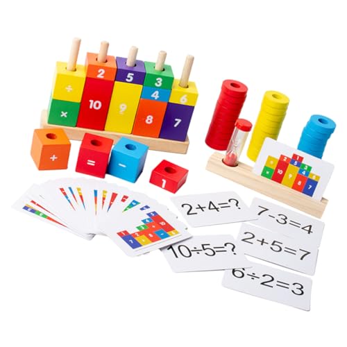 JOINPAYA 1 Satz Bausteine ​​für Vorschulkinder interaktives Interactive Toys geschenketueten kindergeschenke kinderspielzeug Mathe-Lehrmittel Holzspielzeug hölzern Colorful von JOINPAYA