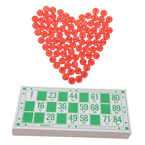 JOINPAYA 1 Satz Bingo-Schach Bingokarten Für Den Haushalt Haushaltspartyspiel Bingo-Tickets Bingo-Brett Bingo-visitenkarten Zahlen-Bingo-Karten Lustige Bingokarten Bingo-zahlenkarten Papier von JOINPAYA